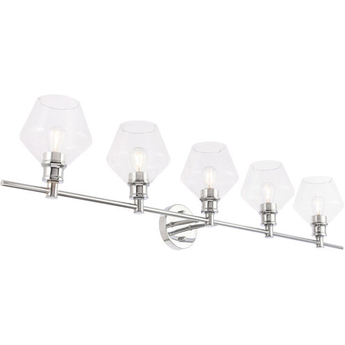 Gene 5 Light 47 inch Chrome Wall sconce Wall Light