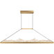 Himalayas LED 48 inch Brass Island/Pool Table Light Ceiling Light