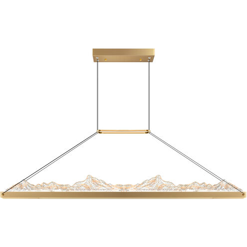Himalayas LED 48 inch Brass Island/Pool Table Light Ceiling Light