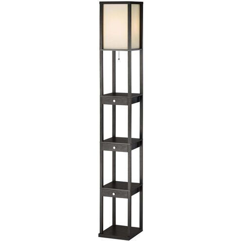 Murray 72 inch 150.00 watt Black Drawer Shelf Lamp Portable Light