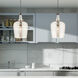 Art Glass 1 Light 9 inch English Bronze Mini Pendant Ceiling Light