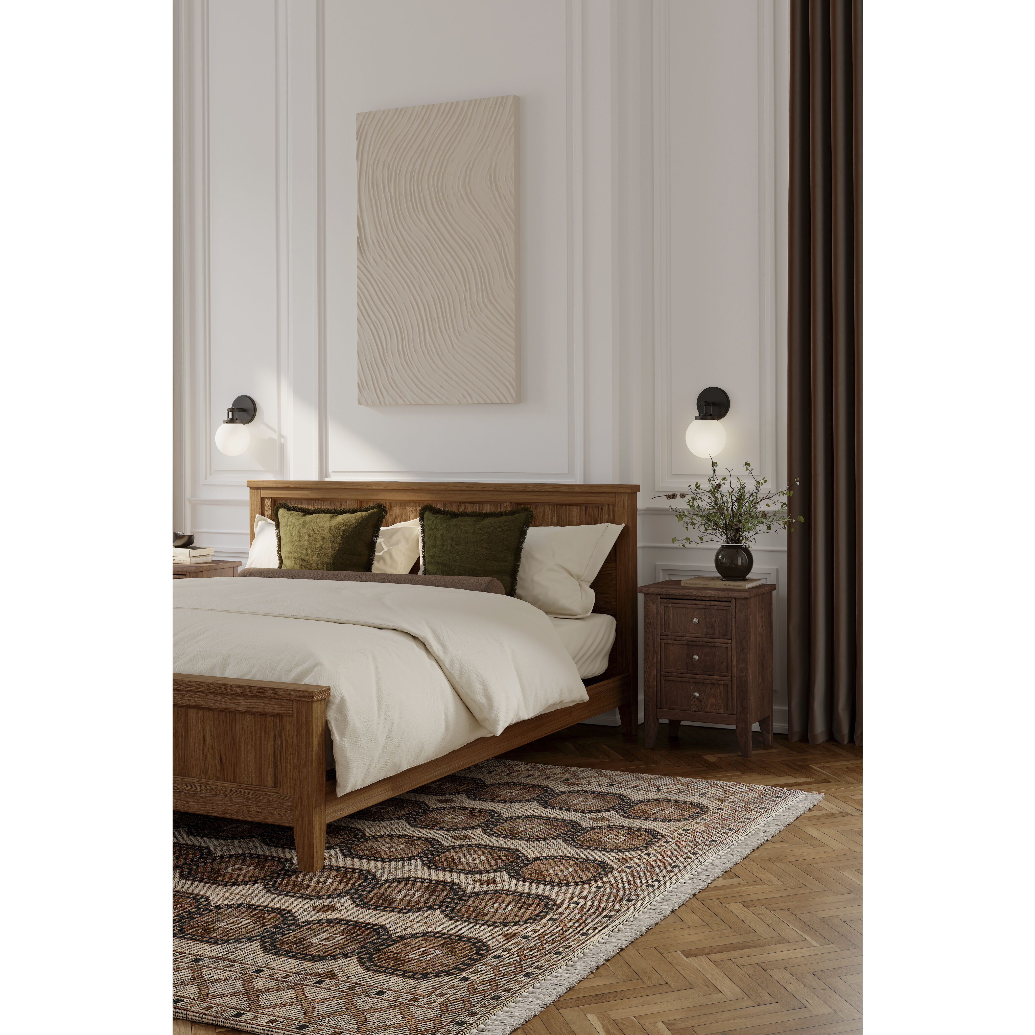 Ortesa 1 Light 6 inch Dark Matte Black Bath Sconce Wall Light