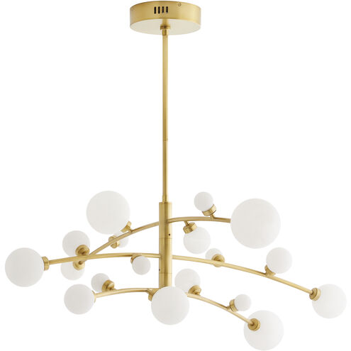 Maser 18 Light 45 inch Antique Brass Chandelier Ceiling Light