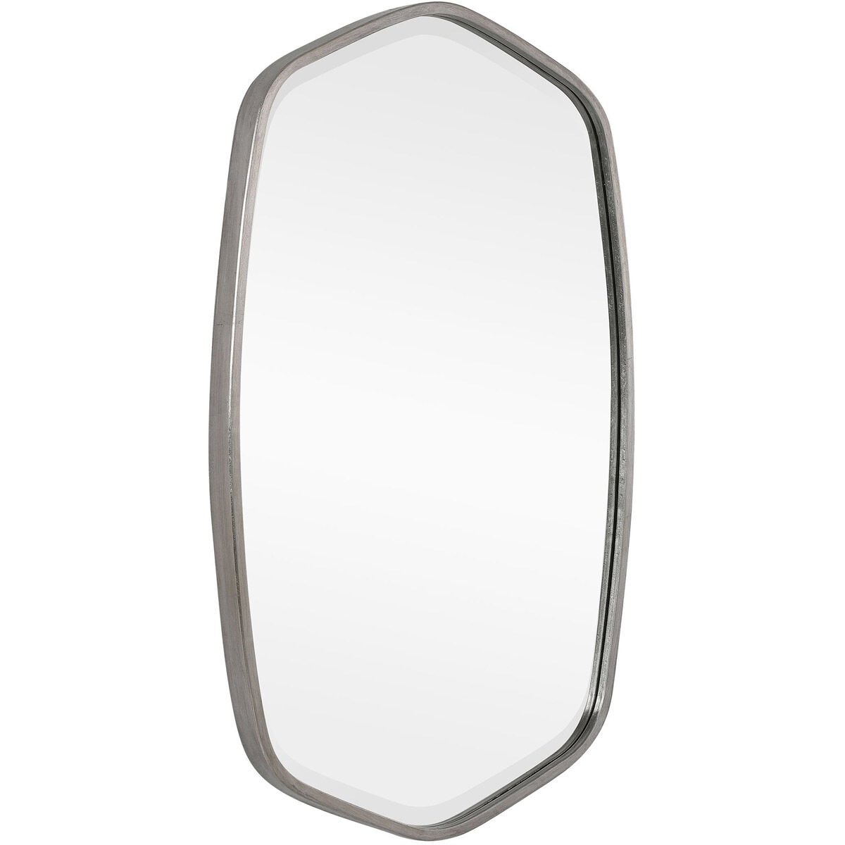 Duronia 36 X 22 inch Brushed Silver Wall Mirror 