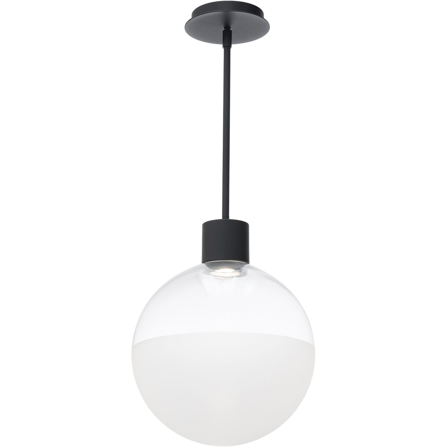 Gaze LED 12 inch Black Pendant Ceiling Light in 2700K, dweLED