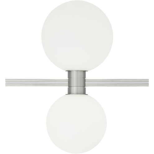 Sean Lavin Orbs Satin Nickel Low-Voltage Track Head Ceiling Light, Integrated LED