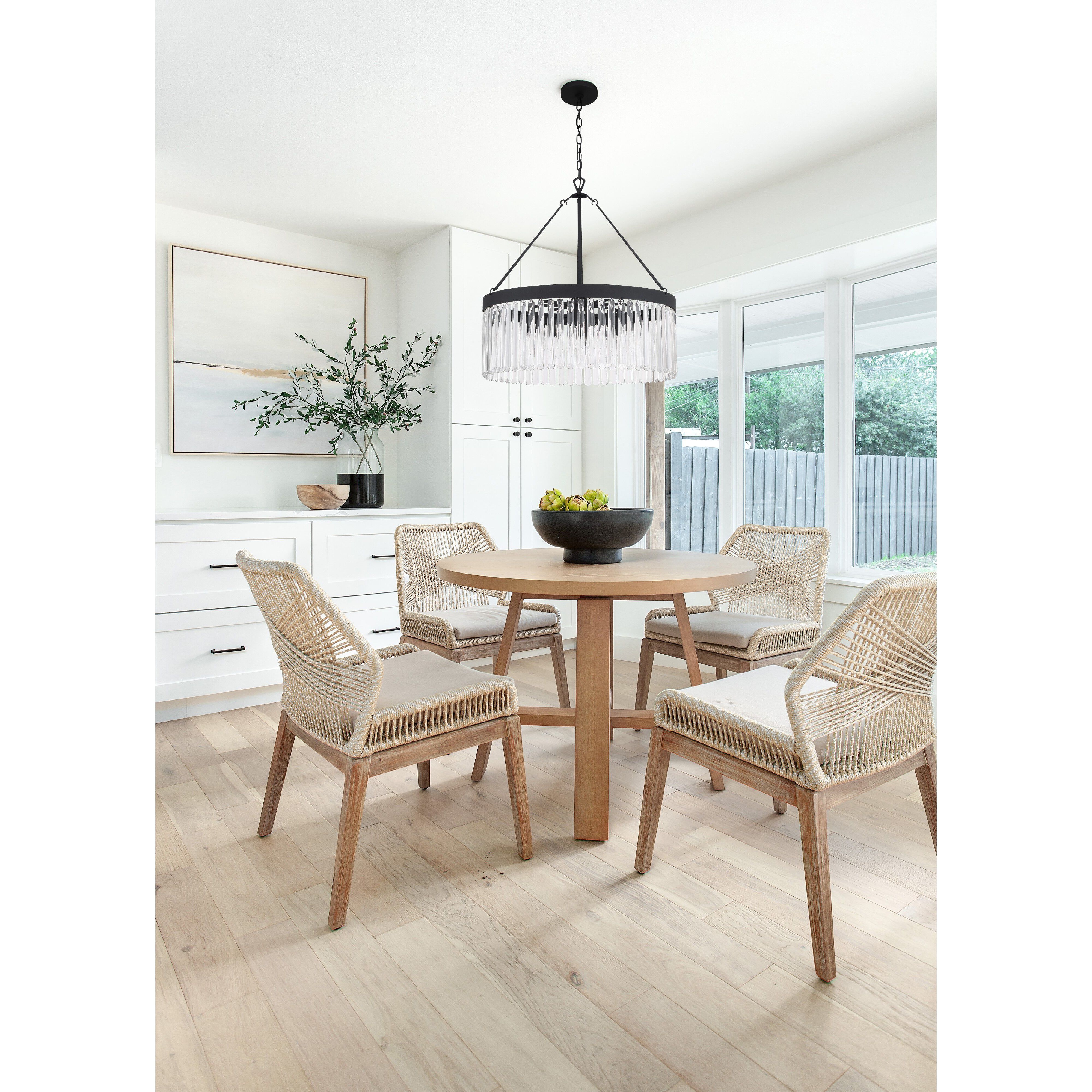 Emory 8 Light 24 inch Black Forged Chandelier Ceiling Light