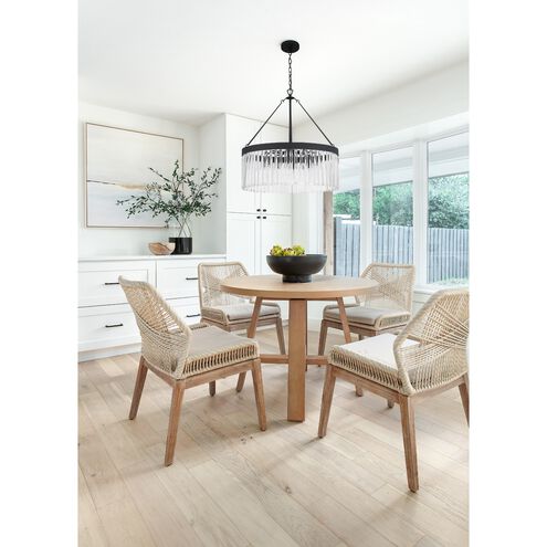 Emory 8 Light 24 inch Black Forged Chandelier Ceiling Light