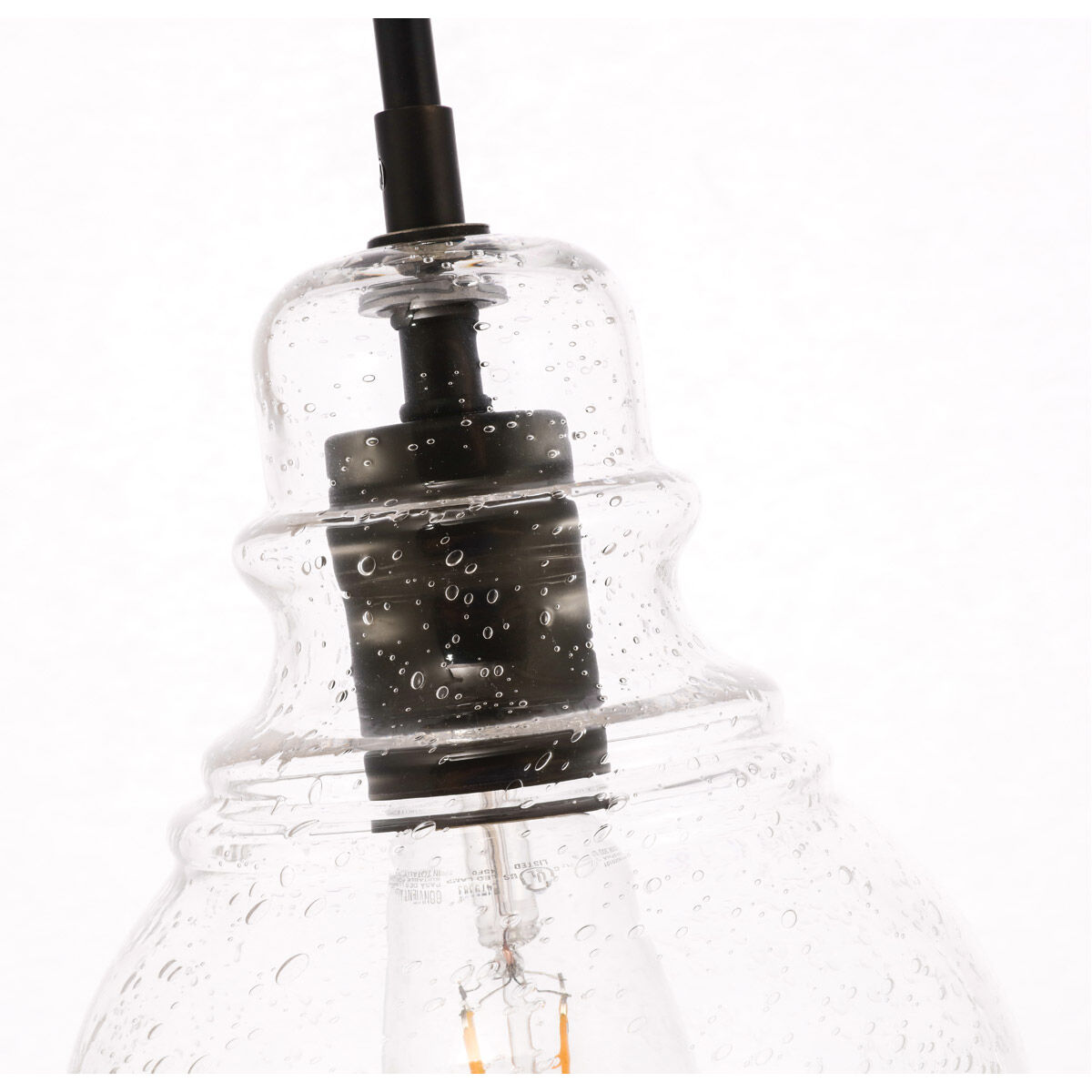 Pierce 1 Light 6 inch Black Pendant Ceiling Light