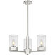 Claverack 3 Light 21.63 inch Satin Nickel Pendant Ceiling Light in Clear Glass