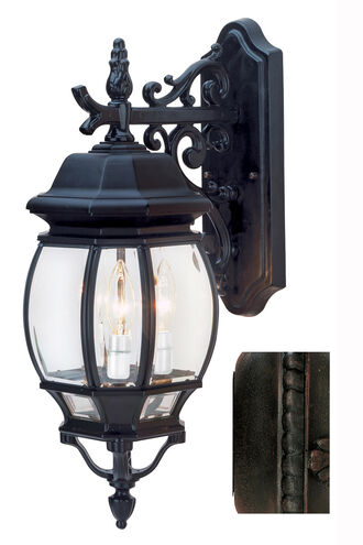 Francisco 3 Light 25 inch Rust Outdoor Wall Lantern
