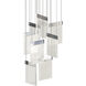 V Panels 8 Light 16.25 inch Polished Chrome Pendant Ceiling Light