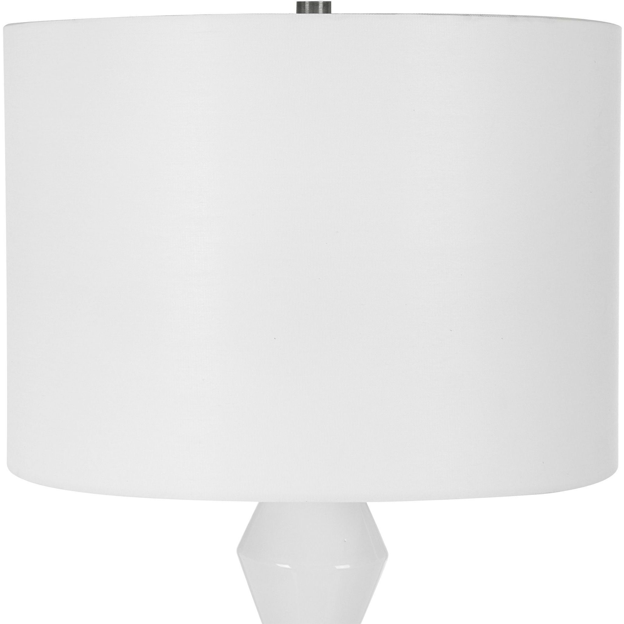 Architect 29.25 inch 150 watt Ivory Gloss Glaze and Antique Brushed Brass Table Lamp Portable Light