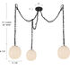 Alora Mood Cherise Multi Pendant Ceiling Light in Brushed Gold