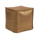 Pouf 18 inch Glam Chocolate Square Ottoman with Cover