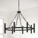 Winton 8 Light 28 inch Matte Black Chandelier Ceiling Light