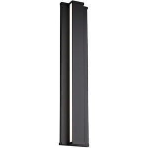 Revels LED 24 inch Black Outdoor Wall Light in 3500K, dweLED