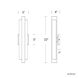 Arrow LED 22 inch Black Outdoor Wall Light in 2700K, dweLED