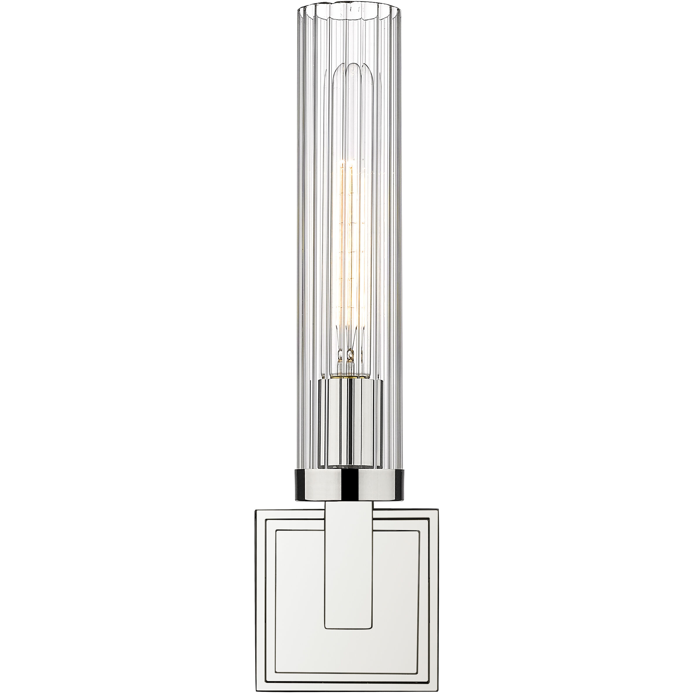 Beau Wall Sconce Wall Light in Polished Nickel