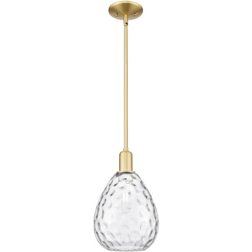 Arcadia Waverly 1 Light 8 inch Satin Gold Mini Pendant Ceiling Light