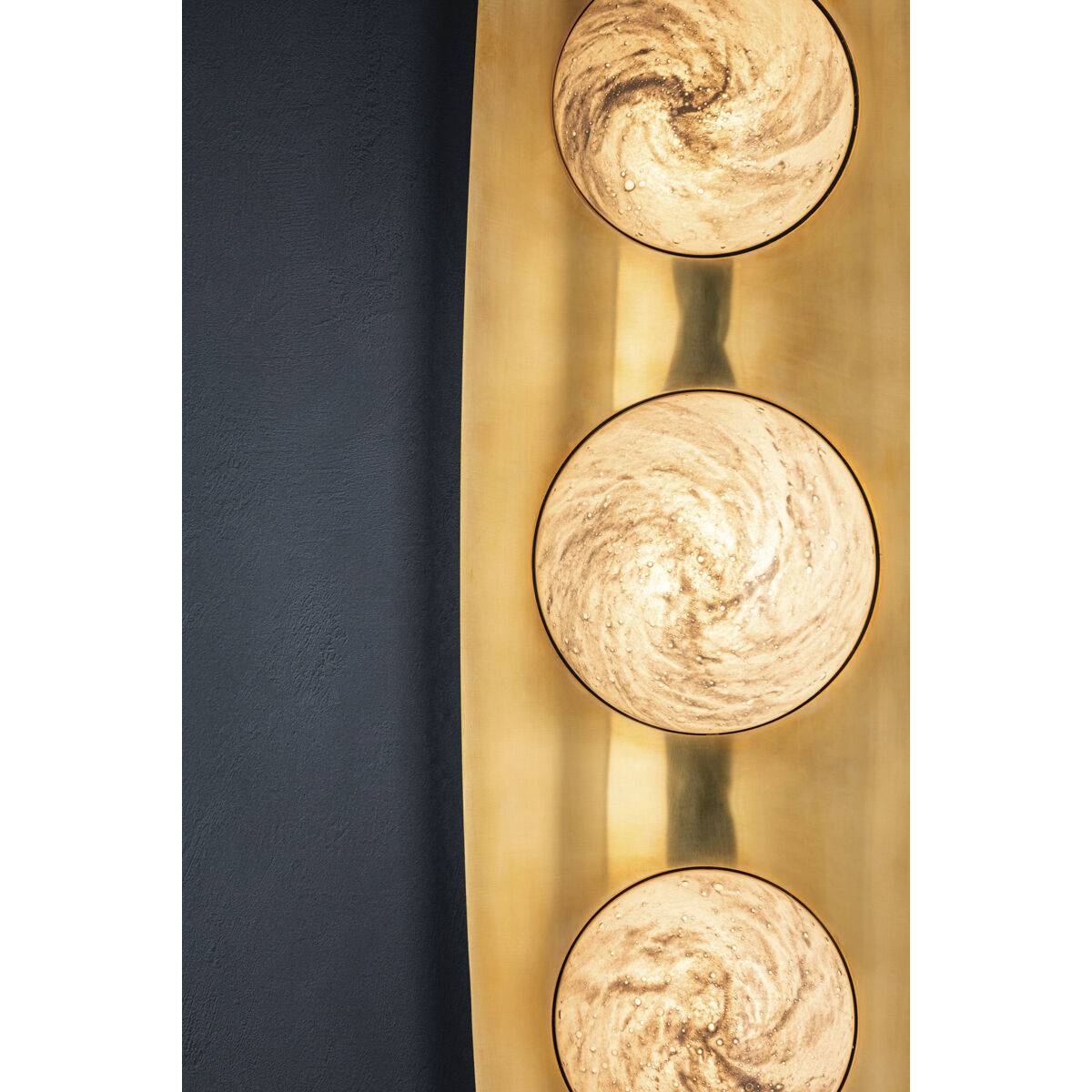 Bezel LED 7 inch Vintage Brass ADA Wall Sconce Wall Light