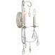 Ashton Bath Wall Light in Clear Swarovski Strass, Olde Silver