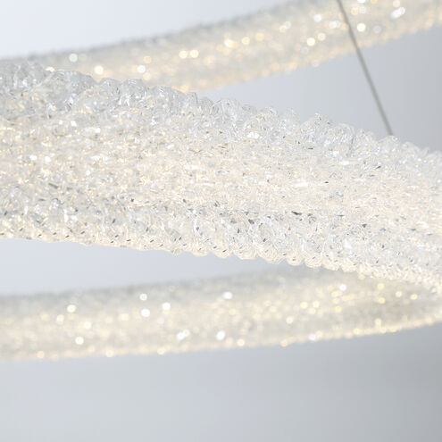 Sassi LED 36 inch Chrome Chandelier Ceiling Light