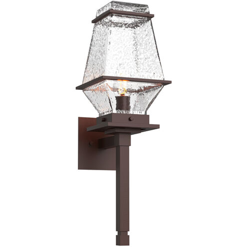 Landmark 1 Light 23.9 inch Statuary Bronze Outdoor Sconce in E26 Incandescent, Torch