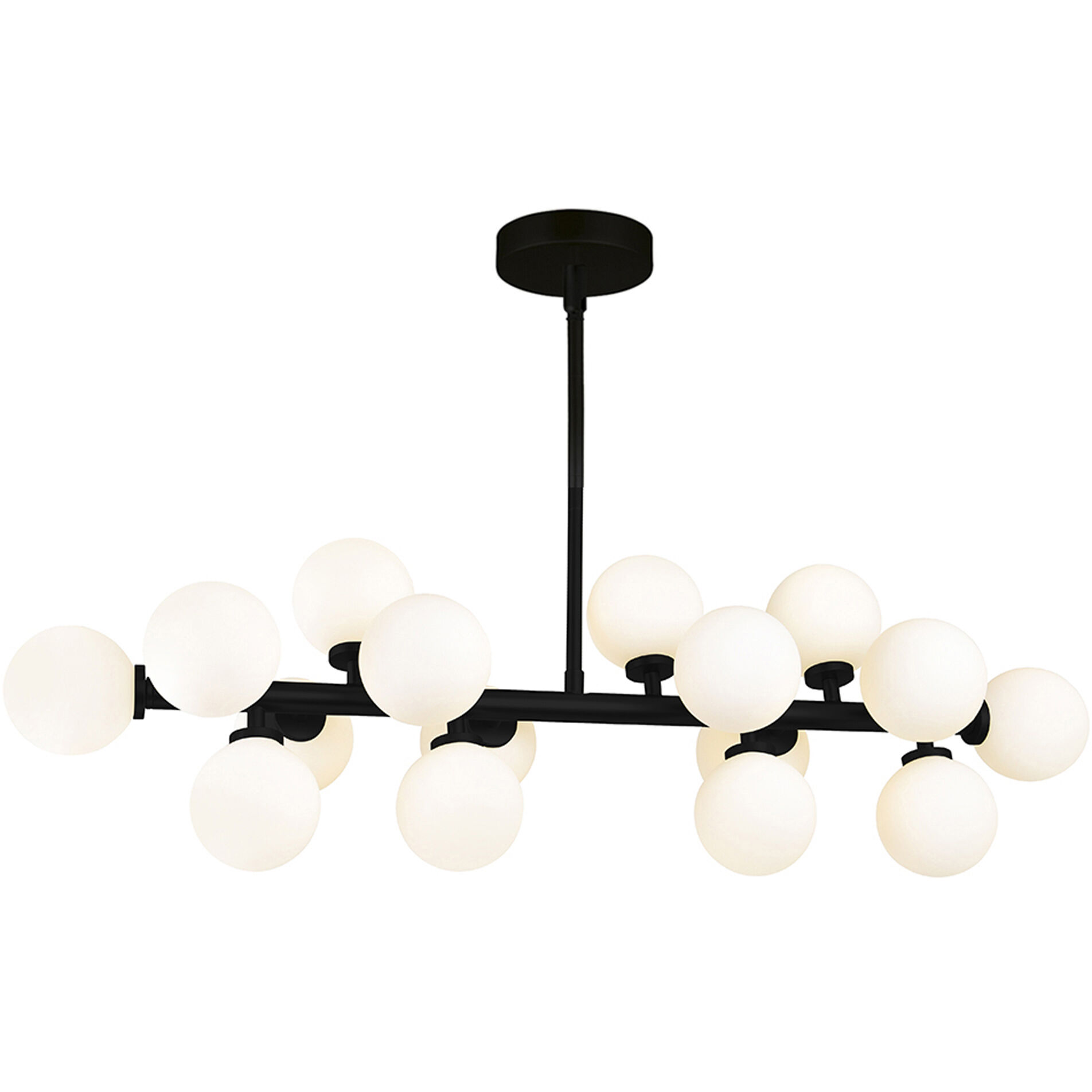 Arya 16 Light 36 inch Black Island/Pool Table Light Ceiling Light