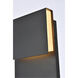 Raine 11 inch Black Outdoor Wall Light