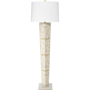 Spectacle 60 inch 150.00 watt Horn Lacquer w/ Gold Leaf Accents Floor Lamp Portable Light