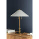 Flare 24 inch 60.00 watt Aged Brass Table Lamp Portable Light