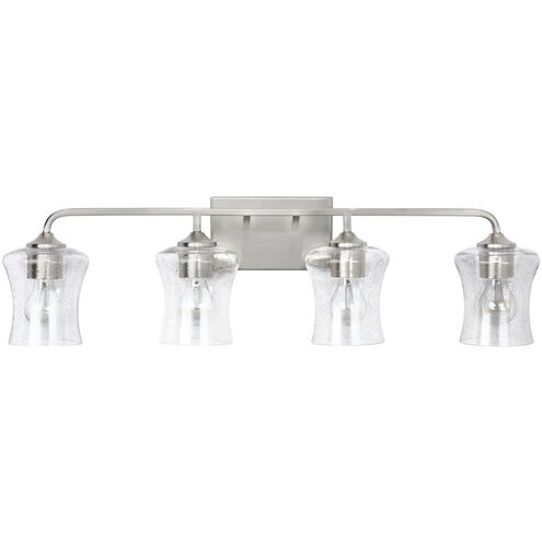 Reeves 4 Light 33 inch Brushed Nickel Vanity Light Wall Light