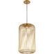 Sean Lavin Kai LED 12 inch Plated Brass Pendant Ceiling Light, Integrated LED