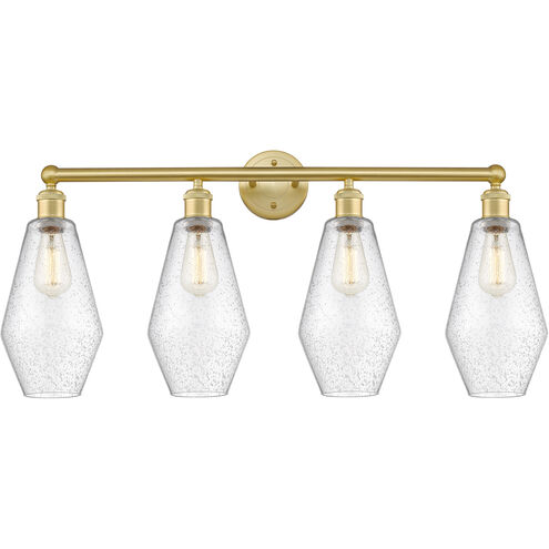 Cindyrella 4 Light 34 inch Satin Gold Bath Vanity Light Wall Light in Seedy