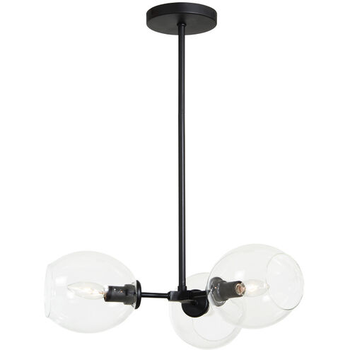 Nexpo 3 Light 19 inch Coal Semi Flush Ceiling Light