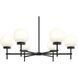 Rigsby 6 Light 36 inch Matte Black Chandelier Ceiling Light