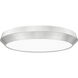 Quasars LED 20 inch Brushed Nickel Flush Mount Ceiling Light