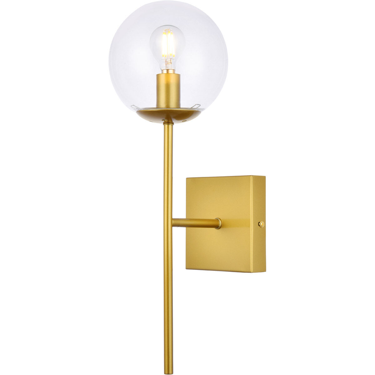 Neri 1 Light 7 inch Brass Bath Sconce Wall Light