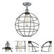 Lake Placid 1 Light 12 inch Polished Chrome Semi-Flush Mount Ceiling Light