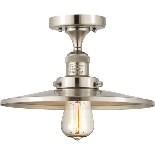Franklin Restoration Appalachian 1 Light 12 inch Brushed Satin Nickel Semi-Flush Mount Ceiling Light