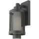 Nottingham 1 Light 12 inch Textured Black Outdoor Wall Lantern