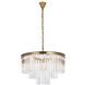 Sydney 9 Light 26 inch Satin Gold Chandelier Ceiling Light in Clear