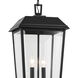 Mathus 2 Light 10.75 inch Black Textured Outdoor Hanging Pendant