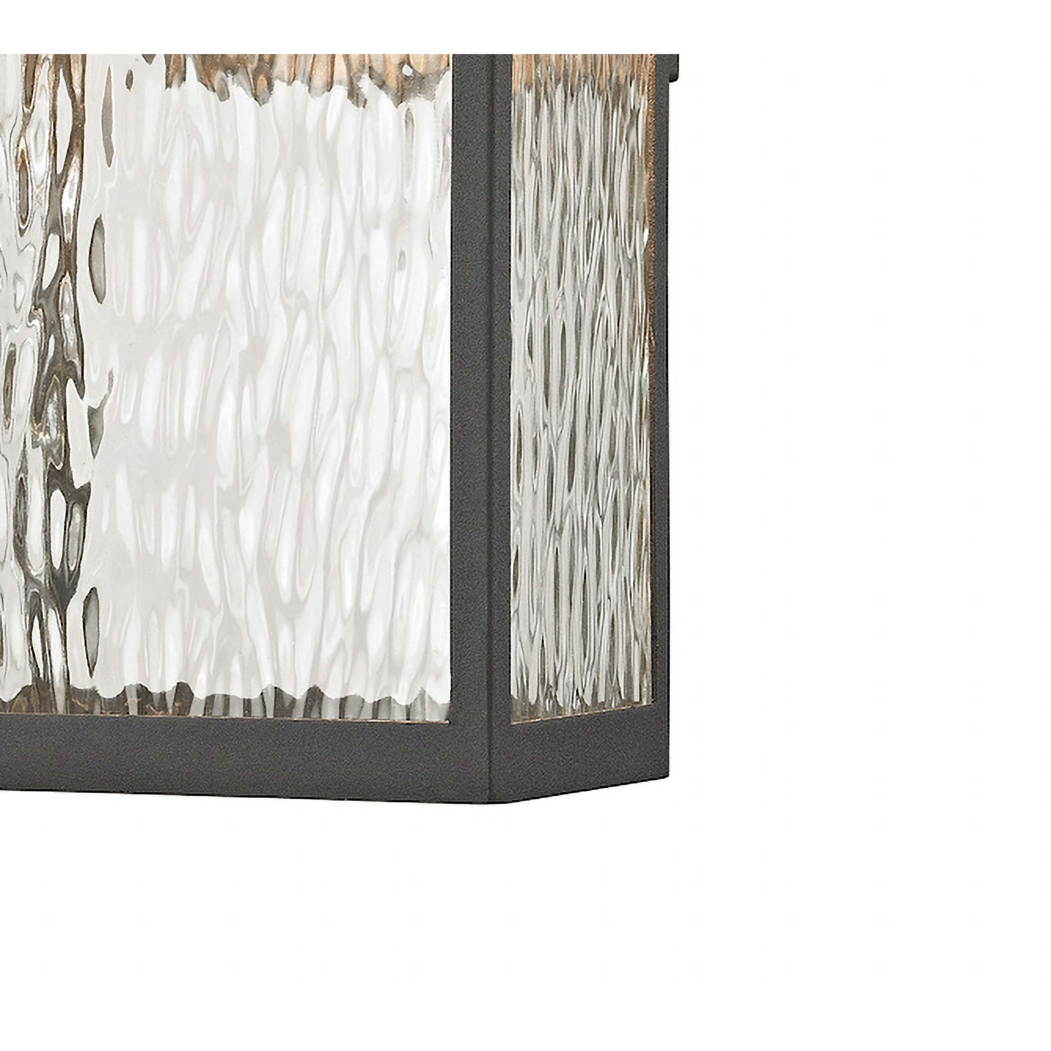 Newcastle LED 13 inch Textured Matte Black Outdoor Wall Sconce