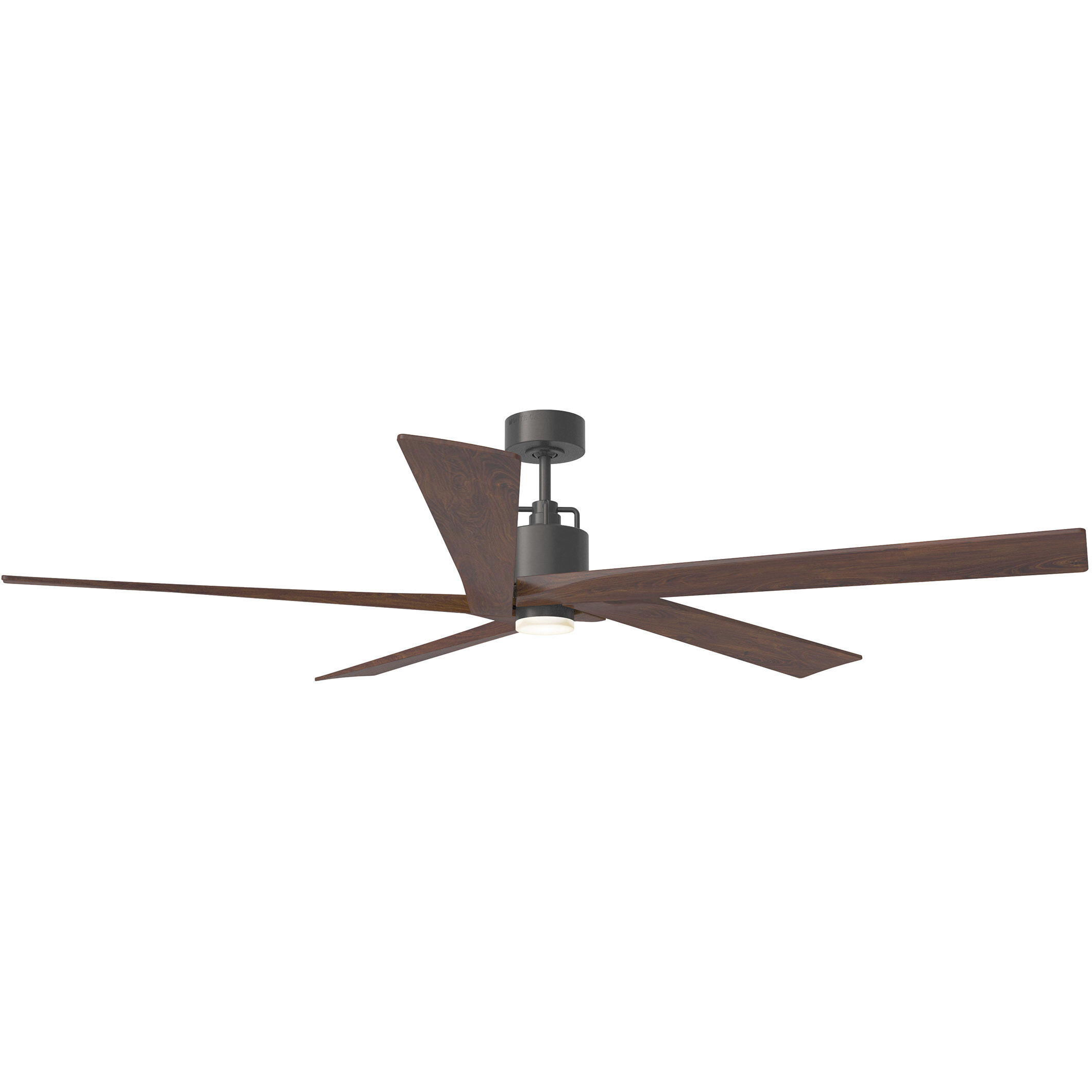 Aspen 70 inch Aged Pewter with Dark Walnut Blades Ceiling Fan