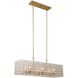 Roxy Island Light Ceiling Light in Oxidized Gold Leaf