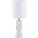 Owl 19 inch 60.00 watt White Table Lamp Portable Light