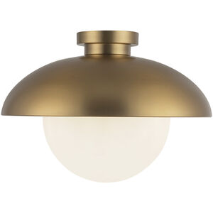 Alora Mood Rubio 1 Light 10.88 inch Aged Gold Flush Mount Ceiling Light