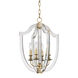 Arietta 4 Light 16.5 inch Aged Brass Pendant Ceiling Light